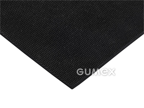 Gummi TRELLEX 4896, 2mm, Breite 1350mm, 65°ShA, NR, -30°C/+135°C, schwarz, 
